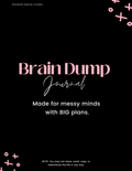 Brain Dump Journal for Overthinkers | ADHD & Mental Health Planner