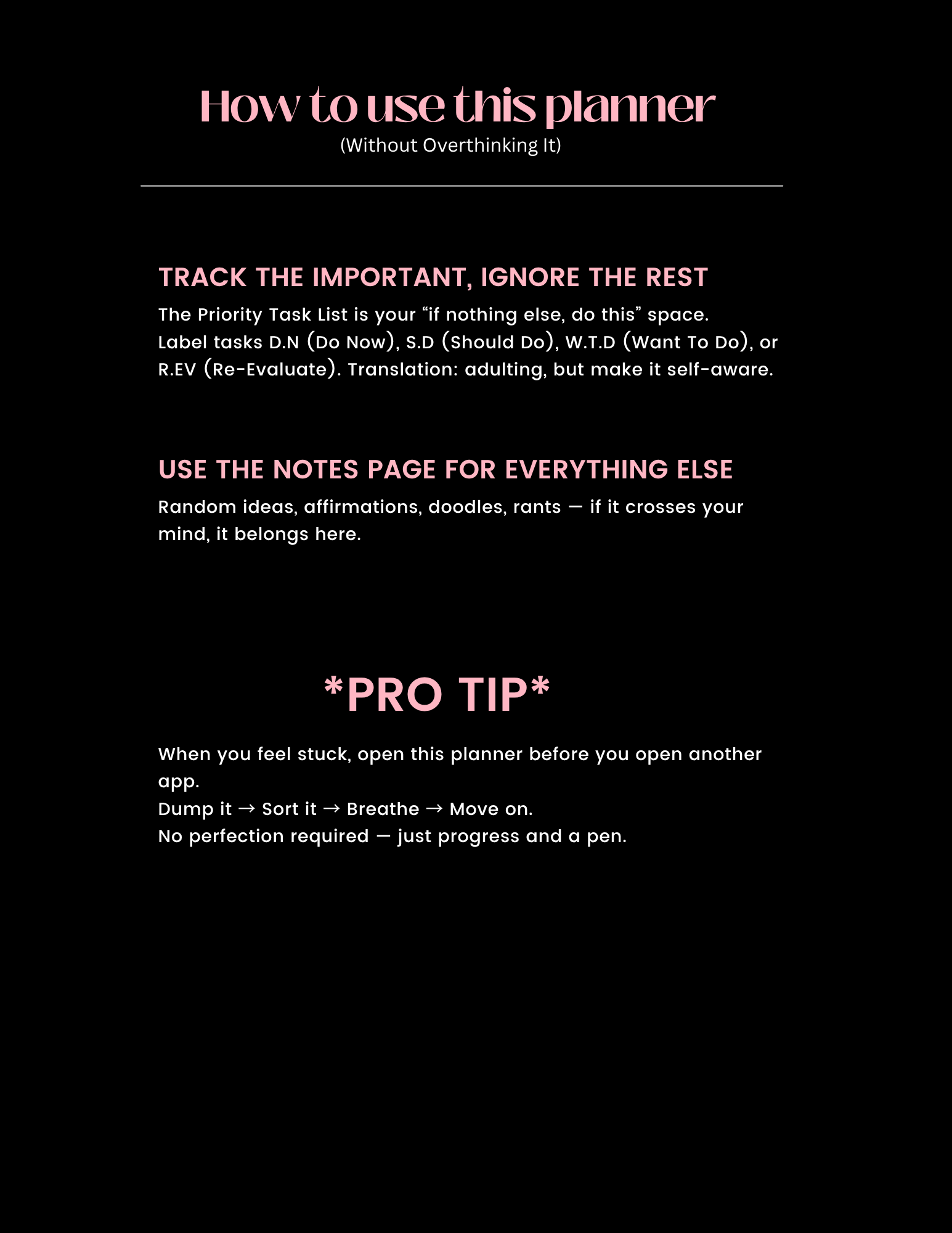 Brain Dump Journal for Overthinkers | ADHD & Mental Health Planner