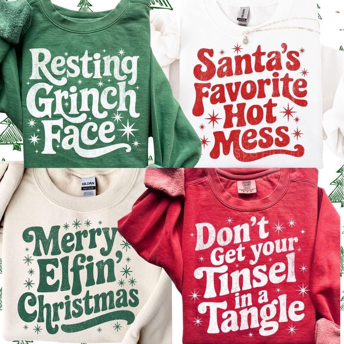 Holiday Sass Crewneck Collection (Multiple Styles)