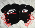 Hubby & Wifey Matching Couple T-Shirt Set