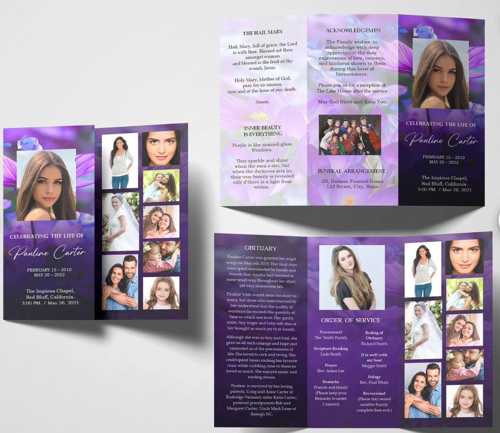 Memorial & Celebration of Life Booklets