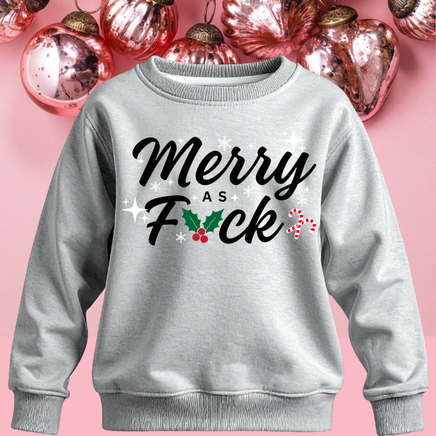 Merry As F*ck Holiday Sweater/Hoodie