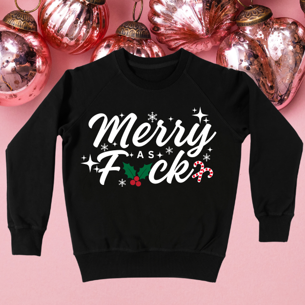 Merry As F*ck Holiday Sweater/Hoodie